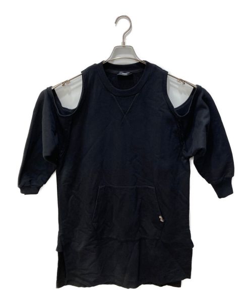DIESEL（ディーゼル）DIESEL (ディーゼル) オープンショルダーワンピース ブラック サイズ:XSの古着・服飾アイテム
