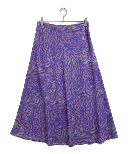 PS Paul Smith（ＰＳポールスミス）PS Paul Smith (ＰＳポールスミス) アブストラクトアニマルスカート パープル サイズ:42の古着・服飾アイテム