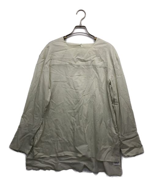 icB（アイシービー）icB (アイシービー) テンセルコットンローンスクエアネックブラウス ライトグリーン サイズ:4 未使用品の古着・服飾アイテム