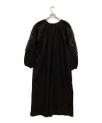 Plageプラージュ）の古着「ethnic lace gown ワンピース」｜ブラック