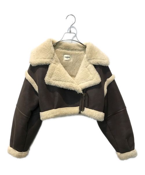 SLY（スライ）SLY (スライ) F/MOUTON CROP ジャケット ブラウン サイズ:FREEの古着・服飾アイテム