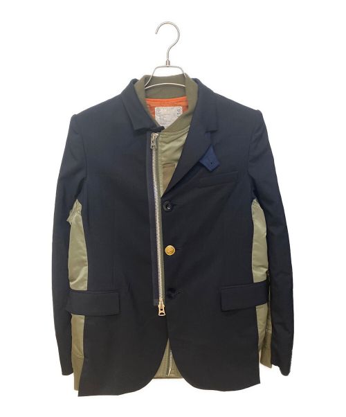 sacai（サカイ）sacai (サカイ) SUITING MA-1ジャケット サイズ:1の古着・服飾アイテム