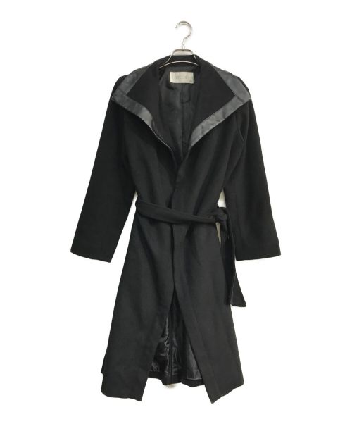 SPECCHIO（スペッチオ）SPECCHIO (スペッチオ) ビッグカラーフェイクレザーコート　ブラック　 ブラック サイズ:40の古着・服飾アイテム