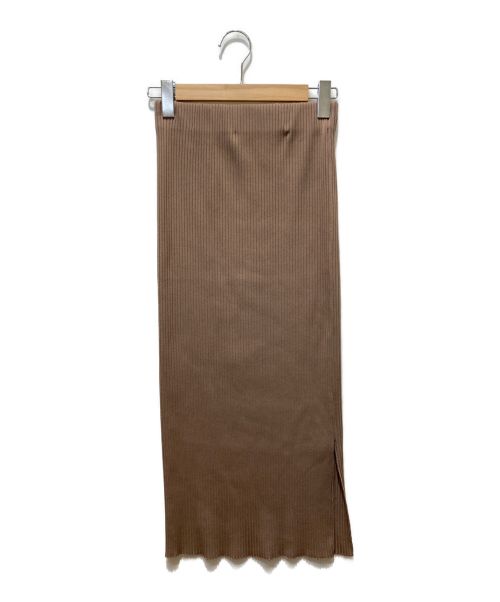 Noble（ノーブル）Noble (ノーブル) トタンテレコタイトスカート ベージュ サイズ:36の古着・服飾アイテム