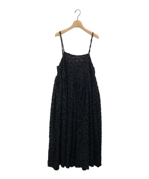 Uhr（ウーア）Uhr (ウーア) Camisole Volume Dress ブラック サイズ:Freeの古着・服飾アイテム