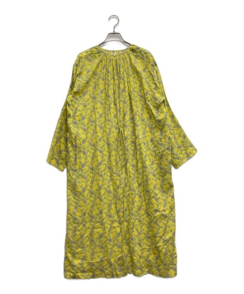 SOULEIADO（ソレイアード）SOULEIADO (ソレイアード) コットンボイル 4wayバックカシュクールワンピース 黄緑 サイズ:36の古着・服飾アイテム