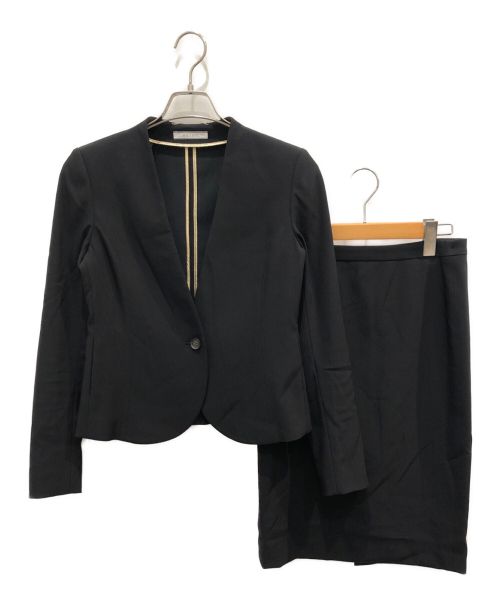 BEIGE（ベイジ）BEIGE (ベイジ) セットアップスカートスーツ ブラック サイズ:4の古着・服飾アイテム