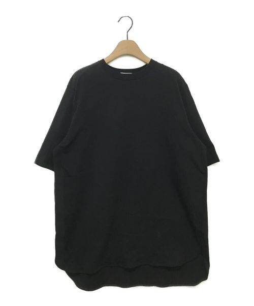 YORI（ヨリ）yori (ヨリ) ロゴTシャツ ブラック サイズ:Fの古着・服飾アイテム