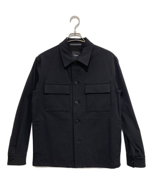 theory（セオリー）theory (セオリー) CPOシャツ ブラック サイズ:Sの古着・服飾アイテム