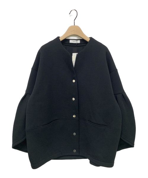 eimee law（エイミーロウ）Eimee Law (エイミーロウ) コクーンスリーブボンディングジャケット ブラック サイズ:38の古着・服飾アイテム