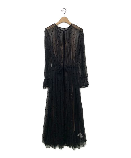 Ameri（アメリ）AMERI (アメリ) MANY WAY MIX DOT DRESS ブラック サイズ:Sの古着・服飾アイテム
