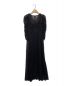CELFORD（セルフォード）の古着「リボンチュールVネックドレス」｜ブラック