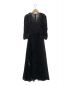 CELFORD (セルフォード) リボンチュールVネックドレス ブラック サイズ:36：4800円