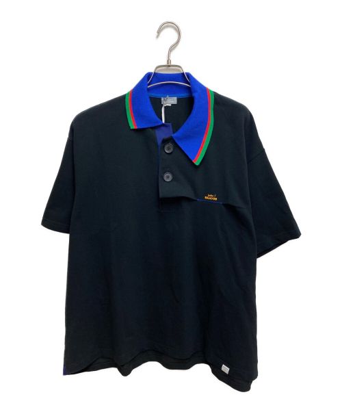 kolor/BEACON（カラービーコン）kolor/BEACON (カラービーコン) 23SS 切替オーバーサイズポロシャツ ブラック サイズ:1 未使用品の古着・服飾アイテム