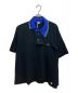 kolor/BEACON（カラービーコン）の古着「23SS 切替オーバーサイズポロシャツ」｜ブラック