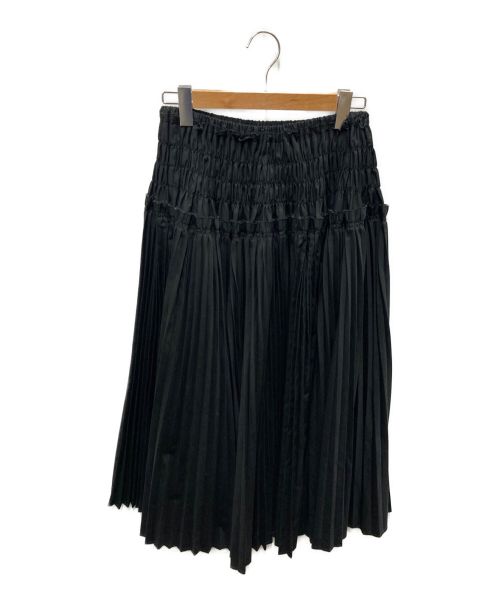Chika Kisada（チカ キサダ）Chika Kisada (チカ キサダ) プリーツマキシスカート ブラック サイズ:1の古着・服飾アイテム
