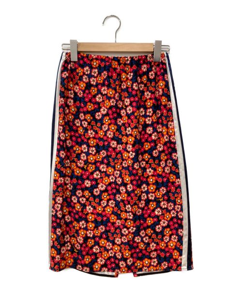 MARNI（マルニ）MARNI (マルニ) フラワープリントストレートスカート レッド サイズ:38の古着・服飾アイテム
