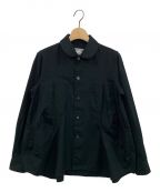 COMME des GARCONS COMME des GARCONS）の古着「ラウンドカラーシャツ」｜ブラック