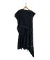 LIMI feu (リミフゥ) Cotton Twill Cross Tape Asymmetry Dress ブラック サイズ:2：22800円