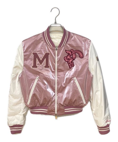 MONCLER（モンクレール）MONCLER (モンクレール) DAREB BOMBER ピンク×ホワイトの古着・服飾アイテム