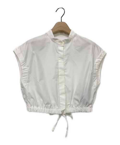 OBLI（オブリ）OBLI (オブリ) コットンショートブラウス ホワイト サイズ:Fの古着・服飾アイテム