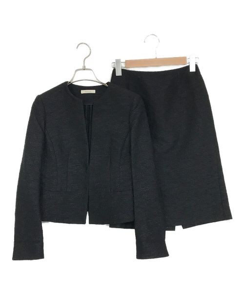 EPOCA（エポカ）EPOCA (エポカ) ツイードセットアップスーツ ブラック サイズ:SIZE　38の古着・服飾アイテム