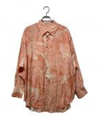 MACPHEEマカフィー）の古着「ワープフラワープリント オーバーサイズドシャツ」｜ピンク