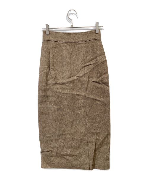 UNITED ARROWS（ユナイテッドアローズ）UNITED ARROWS (ユナイテッドアローズ) ツイードスカート ブラウン サイズ:36 未使用品の古着・服飾アイテム