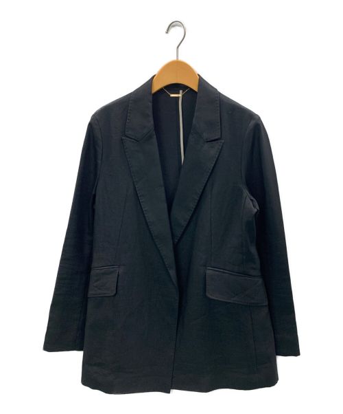 CHAOS（カオス）Chaos (カオス) リネンテーラードジャケット ブラック サイズ:Fの古着・服飾アイテム