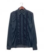 Jean Paul Gaultier hommeジャンポールゴルチェオム）の古着「フリルシャツ」｜ブラック