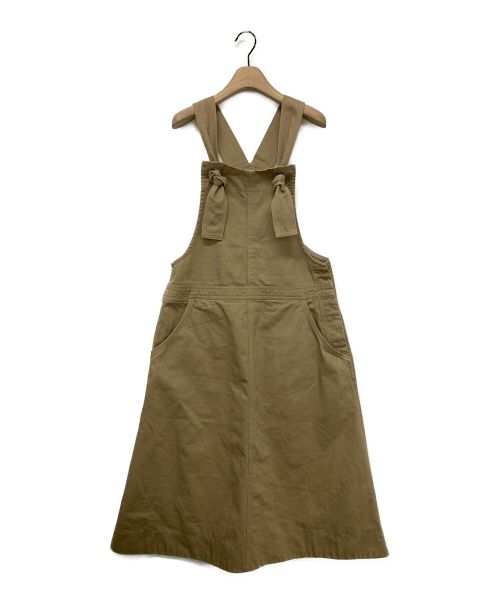 ORCIVAL（オーシバル）ORCIVAL (オーシバル) オーガニックコットン カツラギ サロペットスカート ベージュ サイズ:1の古着・服飾アイテム