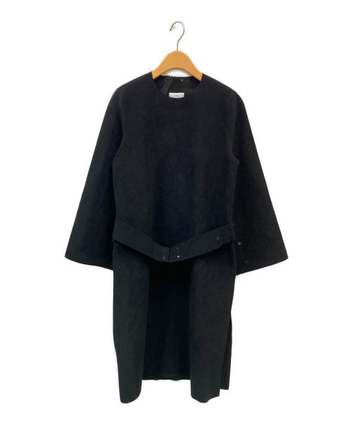 HYKE（ハイク）HYKE (ハイク) ULTRASUEDE BELL SLEEVE DRESS ブラック サイズ:2の古着・服飾アイテム