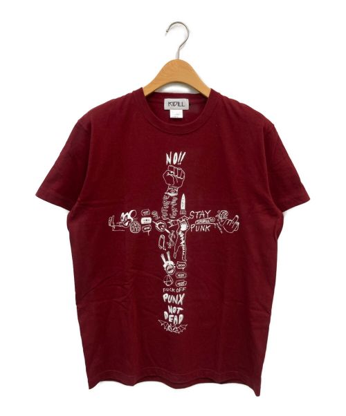 KIDILL（キディル）KIDILL (キディル) プリントTシャツ レッド サイズ:Fの古着・服飾アイテム