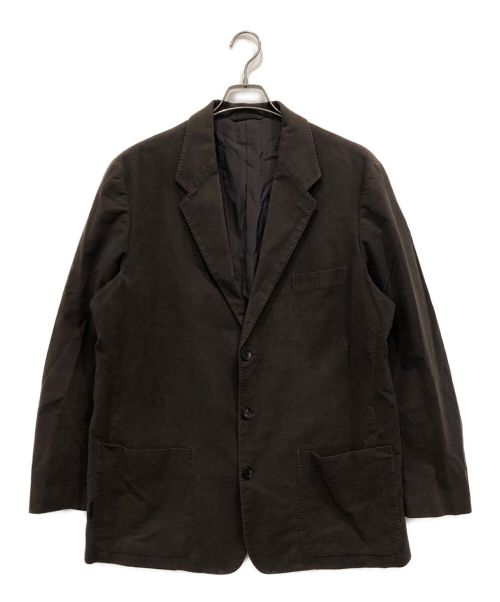 PAPAS（パパス）PAPAS (パパス) テーラードジャケット ブラウン サイズ:LLの古着・服飾アイテム