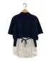 RIM.ARK (リムアーク) Docking shirt knit tops ブラック×ホワイト サイズ:38：4800円