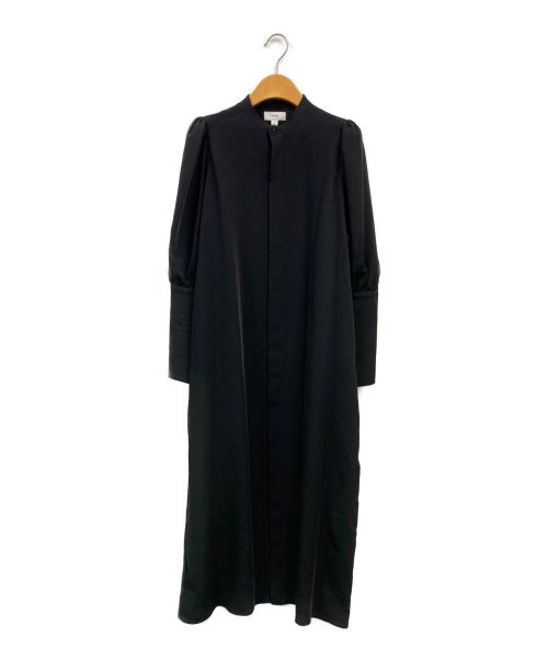 HYKE（ハイク）HYKE (ハイク) TWIST SATIN BALLOON SLEEVE DRESS ブラック サイズ:1の古着・服飾アイテム