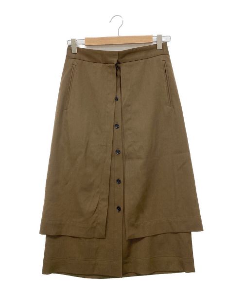 LEMAIRE（ルメール）LEMAIRE (ルメール) Aラインスカート ブラウン サイズ:36の古着・服飾アイテム