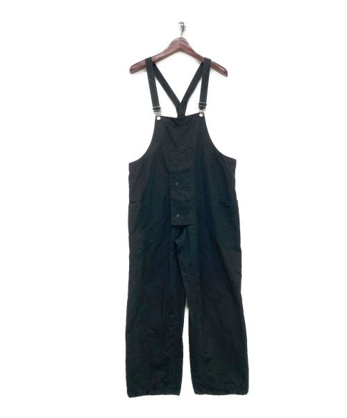 5W（ファイブワット）5W (ファイブワット) ワイドオーバーオール ブラック サイズ:2の古着・服飾アイテム