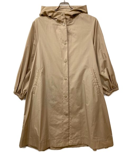 BALLSEY（ボールジィ）BALLSEY (ボールジィ) ライトタフタフーデッドコート ベージュ サイズ:36の古着・服飾アイテム