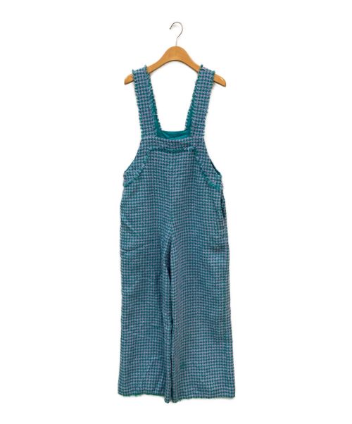 BALLSEY（ボールジィ）BALLSEY (ボールジィ) ループハウンドトゥース サロペット グリーン サイズ:36の古着・服飾アイテム