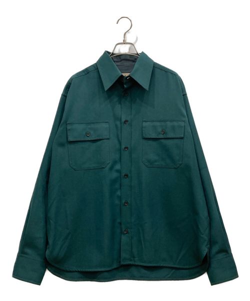 MARNI（マルニ）MARNI (マルニ) トロピカルウールオーバーシャツ　CUMU0149A0/S52744 グリーン サイズ:48の古着・服飾アイテム