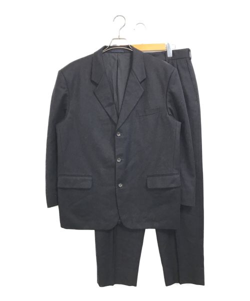 COMME des GARSONS HOMME（コムデギャルソン オム）COMME des GARSONS HOMME (コムデギャルソン オム) ウールジャケット・パンツセットアップ ブラック サイズ:Lの古着・服飾アイテム