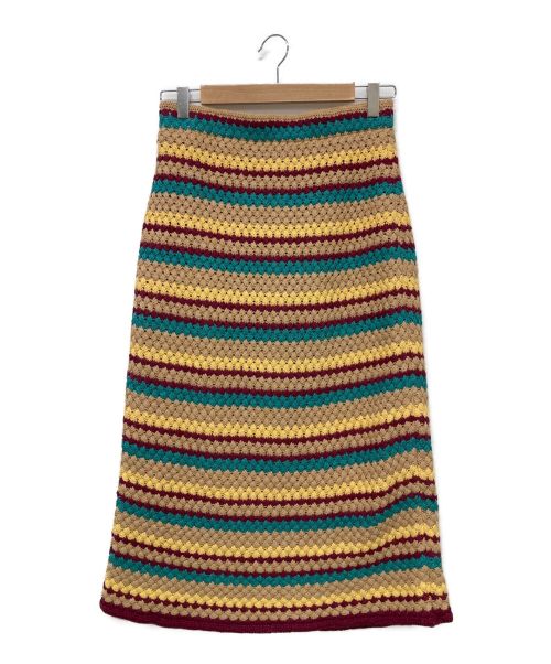 CURRENTAGE（カレンテージ）CURRENTAGE (カレンテージ) Cable Knit Skirt ベージュ サイズ:-の古着・服飾アイテム