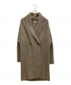 Fabiana Filippiファビアナフィリッピ）の古着「shawl curler knit coat ショールカーラーニットコート」｜グレー