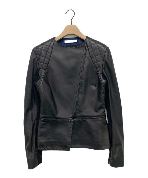 ADEAM（アディアム）ADEAM (アディアム) ラムレザージャケット ブラック サイズ:2の古着・服飾アイテム