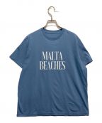 CABANAカバナ）の古着「MALTA BEACHES Tシャツ」｜ブルー