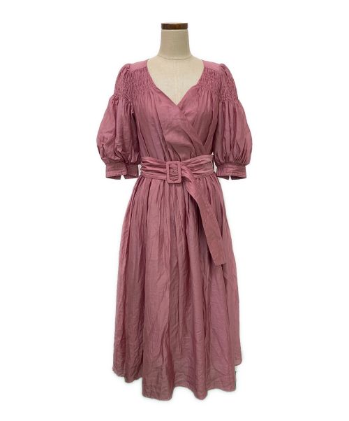 HER LIP TO（ハーリップトゥ）HER LIP TO (ハーリップトゥ) エアリーボリュームスリーブドレス ピンク サイズ:Sの古着・服飾アイテム