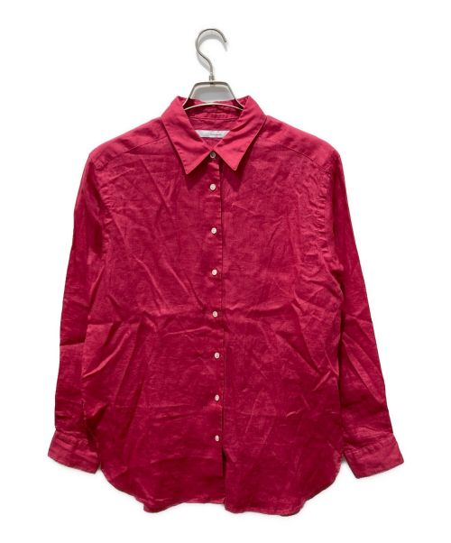 FRAMeWORK（フレームワーク）FRAMeWORK (フレームワーク) フレンチリネンシャツ ピンク サイズ:表記なしの古着・服飾アイテム