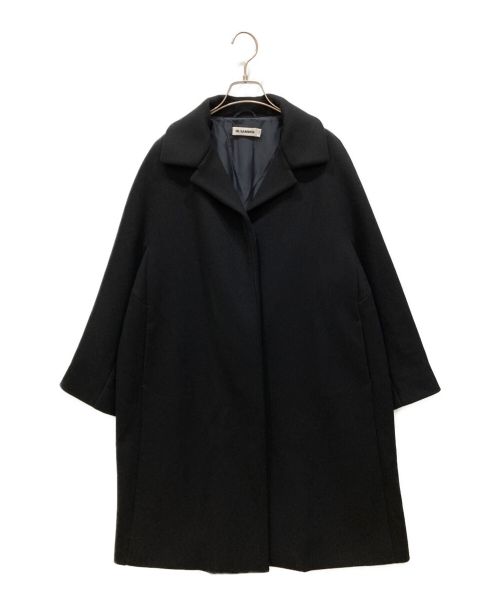 JIL SANDER（ジルサンダー）JIL SANDER (ジルサンダー) Wool Long Coat ウール ロング コート JSPI124824 ブラック サイズ:34の古着・服飾アイテム