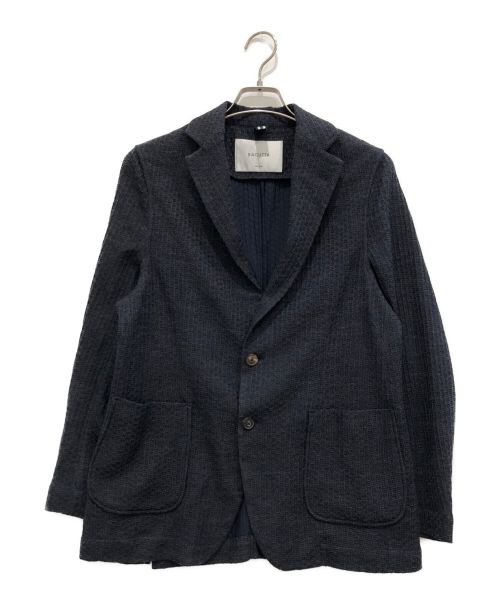 Bagutta（バグッタ）Bagutta (バグッタ) ニット2Bジャケット ネイビー サイズ:46の古着・服飾アイテム